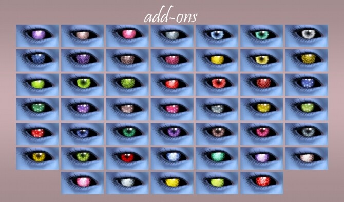 Sims 4 BRIGHT eyes for aliens by PatoTFP at Mod The Sims