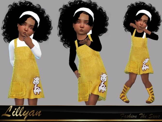 Dress Flora by LYLLYAN at TSR » Sims 4 Updates