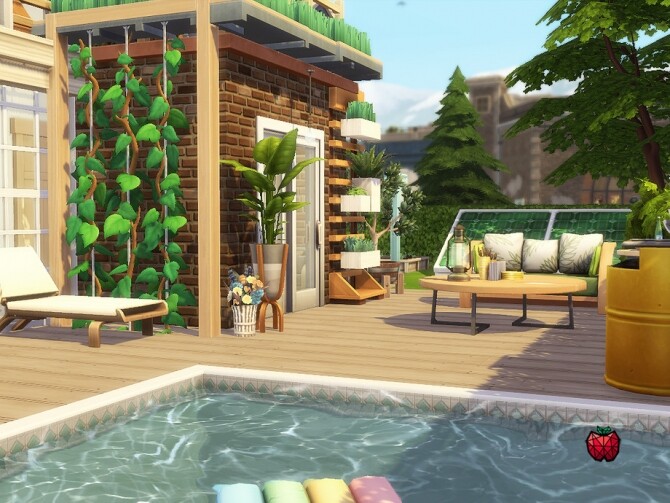 Sims 4 Mila tiny home no cc by melapples at TSR