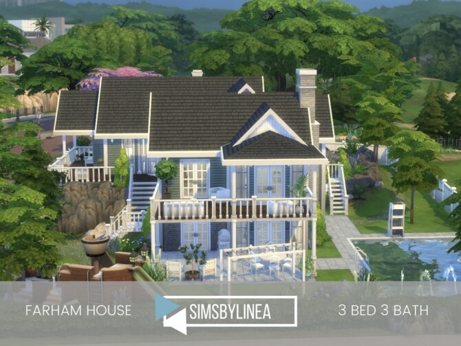 Sims 4 Farham House by SIMSBYLINEA at TSR