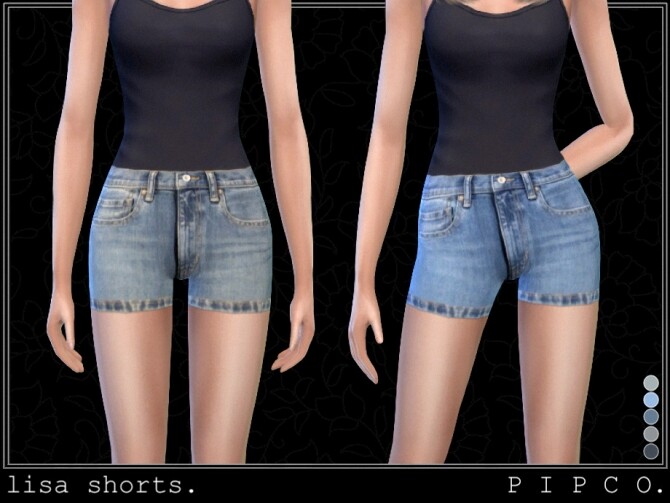 Sims 4 Lisa shorts by Pipco at TSR