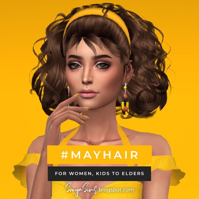 Sims 4 Belo & May hairs at Sonya Sims