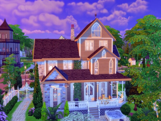 Sims 4 Victorian Mansion V3 by LJaneP6 at TSR