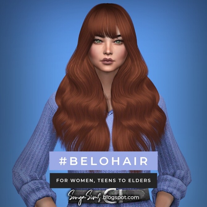 Sims 4 Belo & May hairs at Sonya Sims