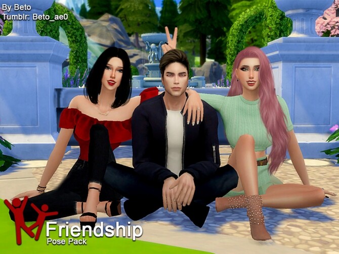 Sims 4 Friendship II Pose Pack by Beto ae0 at TSR