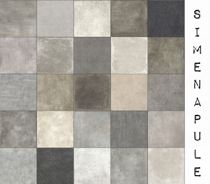Sims 4 Concrete Tiles 01 at Simenapule