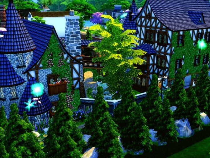 Sims 4 Magic castle by GenkaiHaretsu at TSR