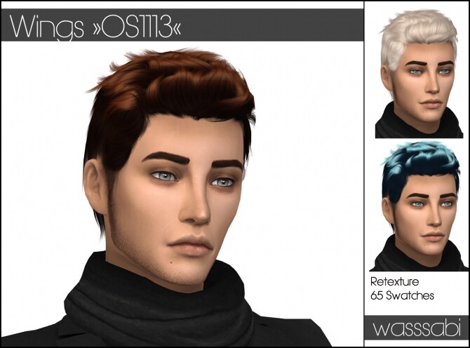Sims 4 Wings OS 1113 hair retexture at Wasssabi Sims