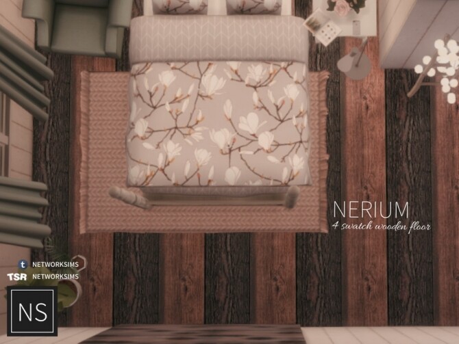 Sims 4 Nerium Wooden Floor by Networksims at TSR