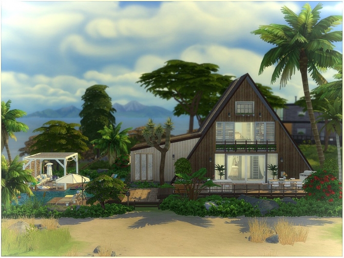 Wooden Cottage by lotsbymanal at TSR » Sims 4 Updates