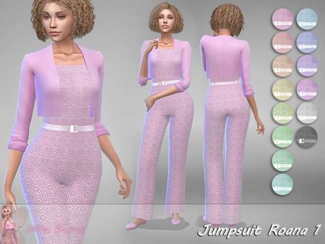 Sims 4 Jumpsuit Roana 1 by Jaru Sims at TSR