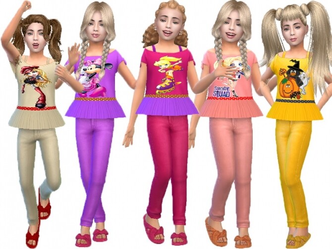 Sims 4 Spring set for girls by TrudieOpp at TSR