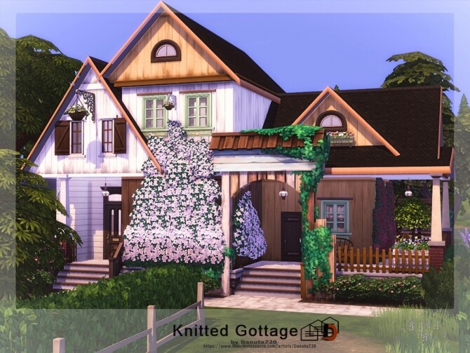 Sims 4 Knitted Cottage by Danuta720 at TSR