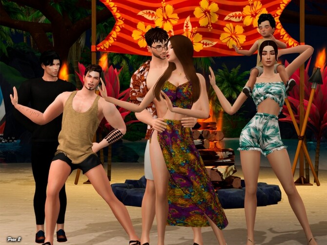 Sims 4 Family on Vacation II Pose Pack by Beto ae0 at TSR