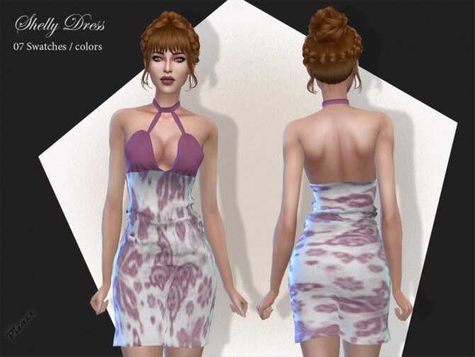 Sims 4 Shelly Dress by pizazz at TSR