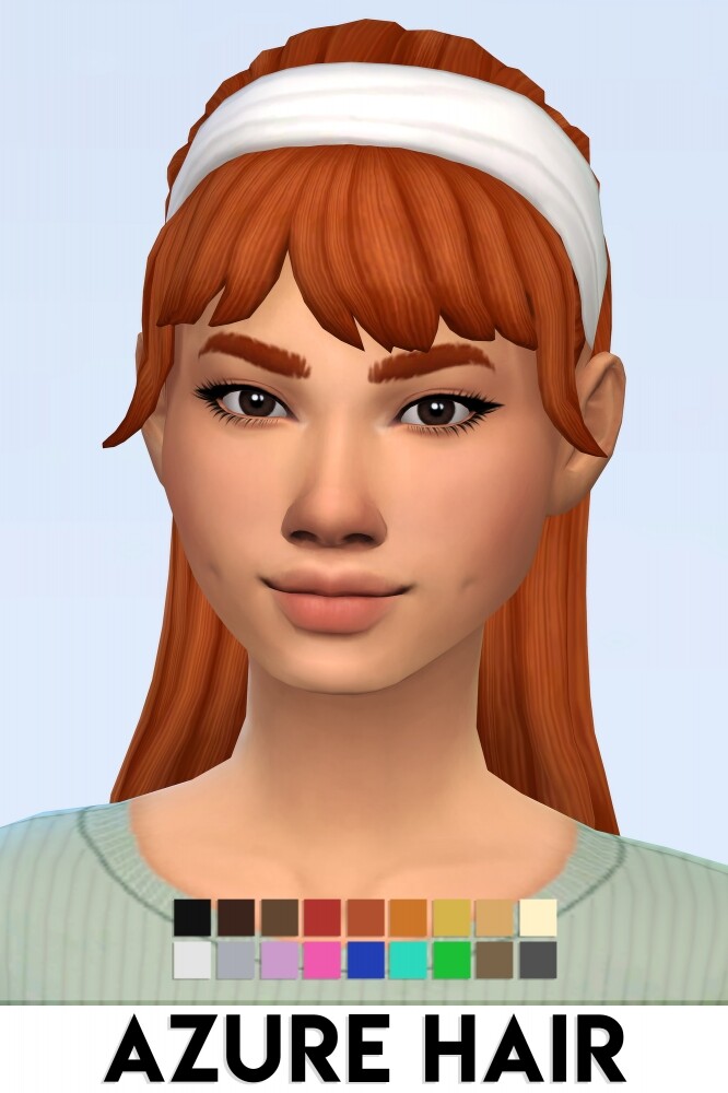 Sims 4 AZURE HAIR at Vikai