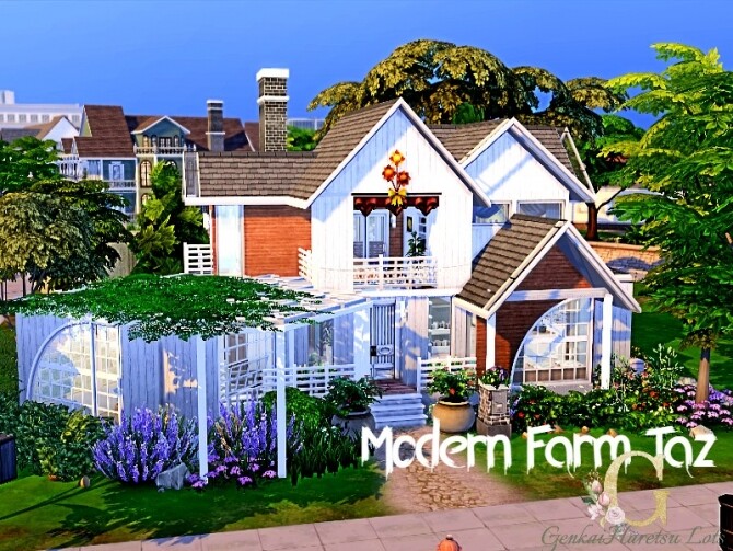 Sims 4 Modern Taz Farm by GenkaiHaretsu at TSR