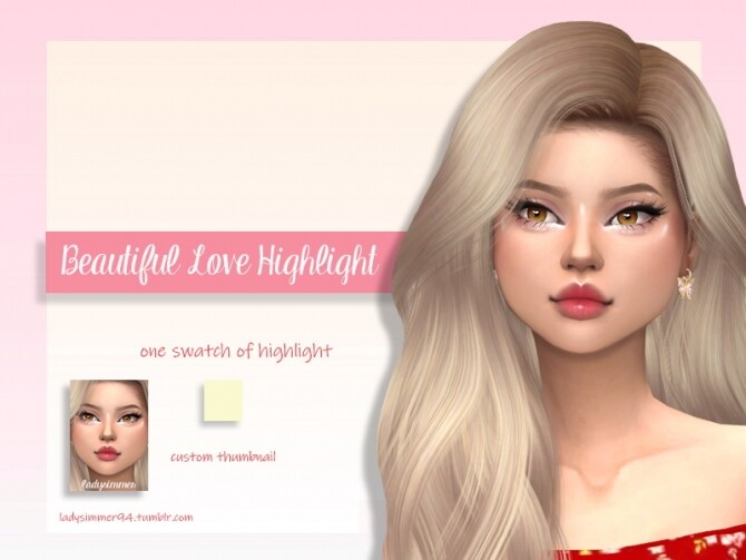 Sims 4 Beautiful Love Highlight by LadySimmer94 at TSR
