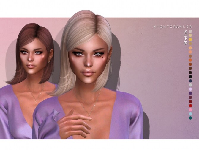 Sims 4 Sophia hair by Nightcrawler at TSR
