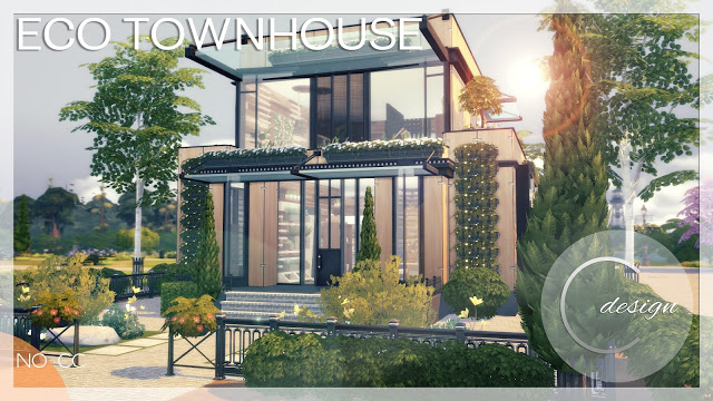 Sims 4 Eco Townhouse at Cross Design