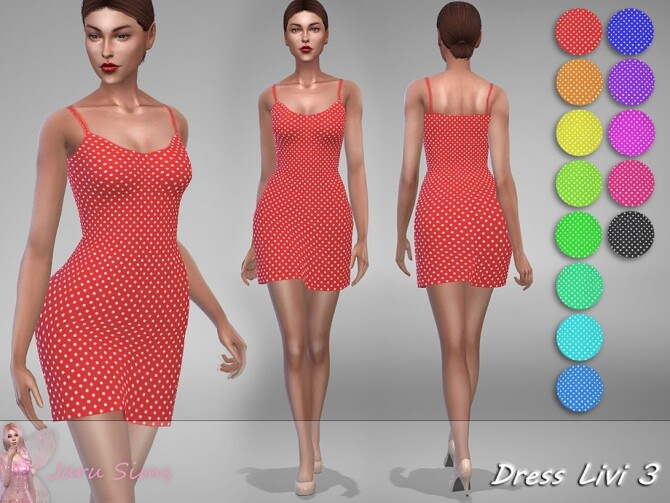 Sims 4 Dress Livi 3 by Jaru Sims at TSR
