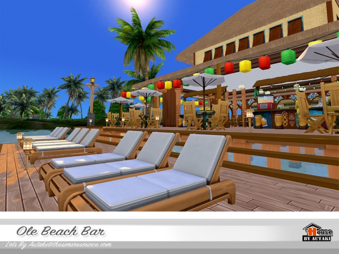 Ole Beach Bar Nocc By Autaki At Tsr Sims 4 Updates