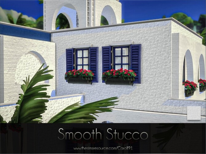Sims 4 Smooth Stucco wall by Caroll91 at TSR