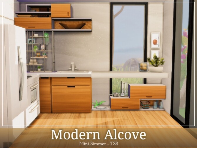 Sims 4 Modern Alcove by Mini Simmer at TSR