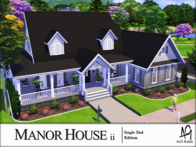 Sims 4 Manor House 2 by ALGbuilds at TSR