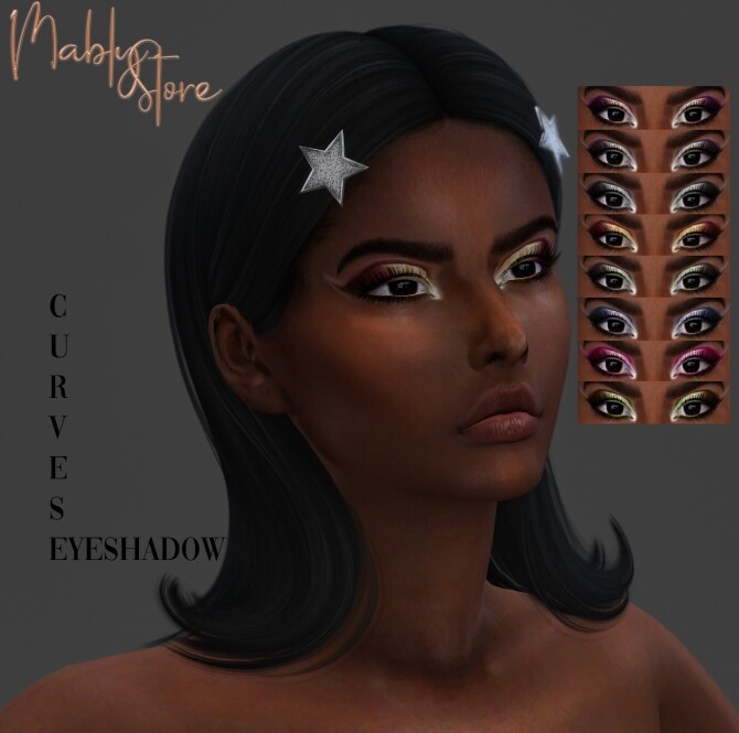 Sims 4 CURVES EYESHADOW at Mably Store