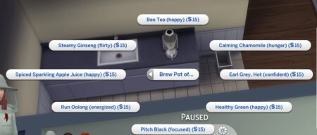 Moods now listed next to the Tea by plzsaysike at Mod The Sims