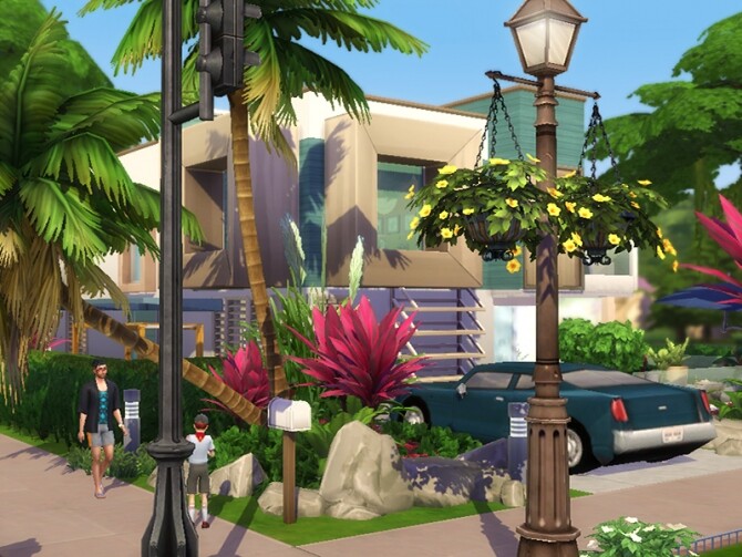 Sims 4 Cubic Falls villa by dasie2 at TSR
