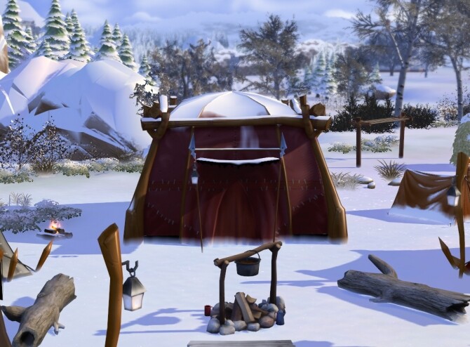 Sims 4 TSM Tents part 2   Bandit Tents at Medieval Sim Tailor