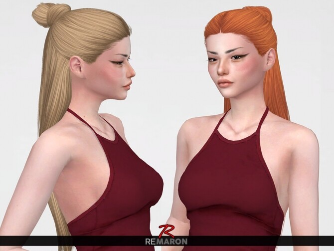 Sims 4 Dilara Hair Retexture by remaron at TSR