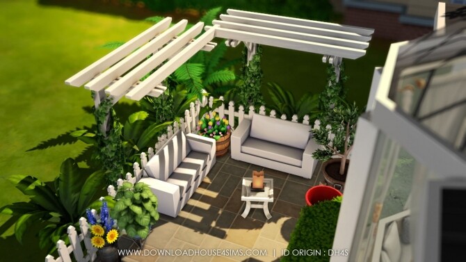 Sims 4 Modern Cottage Speedbuild at DH4S