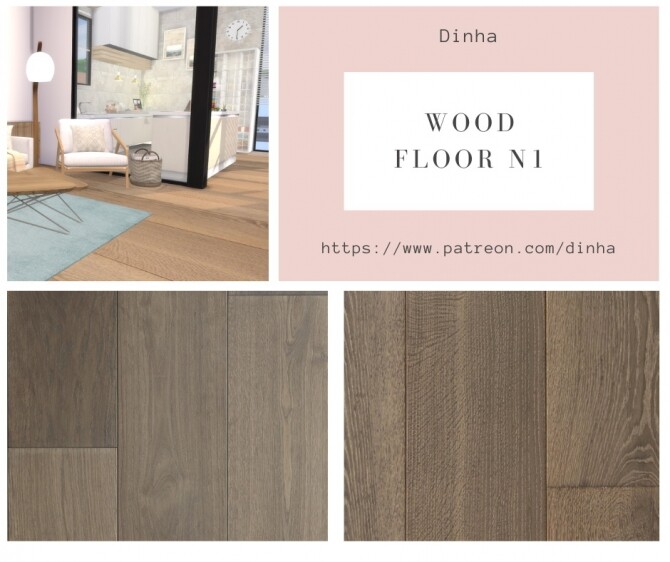 Sims 4 Wood Floor N1 6 Textures at Dinha Gamer