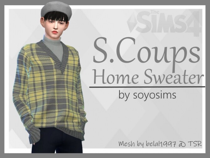 Sims 4 S.Coups Home Sweater by soyosims at TSR