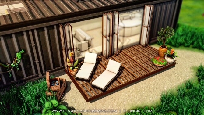 Sims 4 Jungle Container Eco Home at DH4S