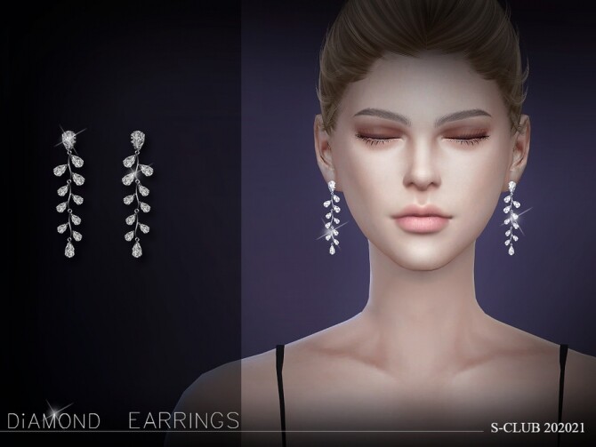 Sims 4 EARRINGS 202021 by S Club LL at TSR