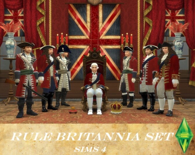 Sims 4 Rule Britannia Set by Nutter Butter 1 at Mod The Sims