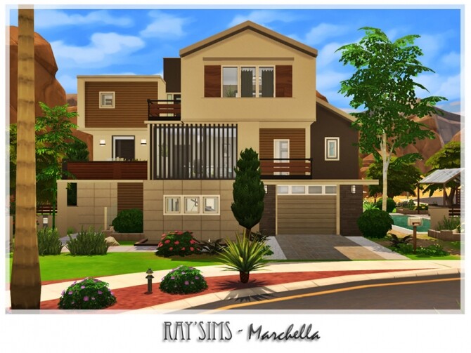 Sims 4 Marchella house by Ray Sims at TSR