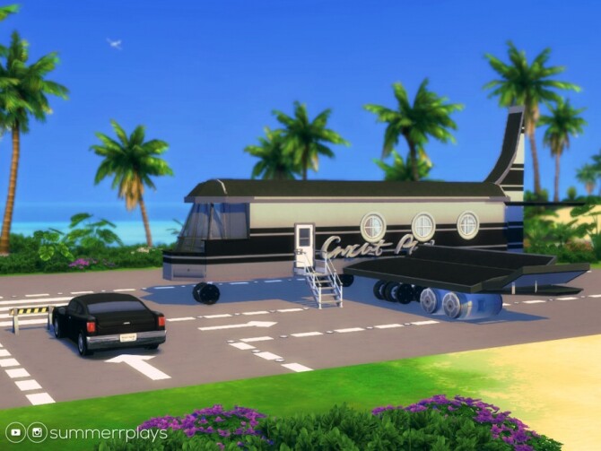 Sims 4 Private Jet by Summerr Plays at TSR