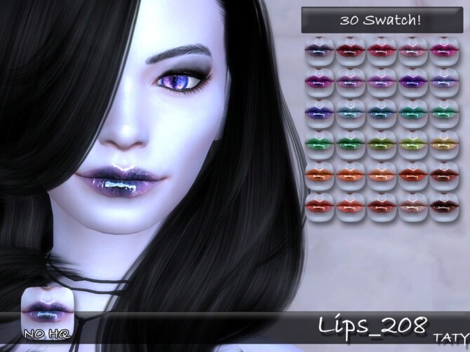 Sims 4 Lips 208 by tatygagg at TSR