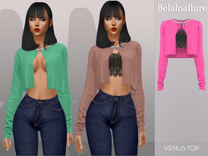 Venus top by belal1997 at TSR » Sims 4 Updates