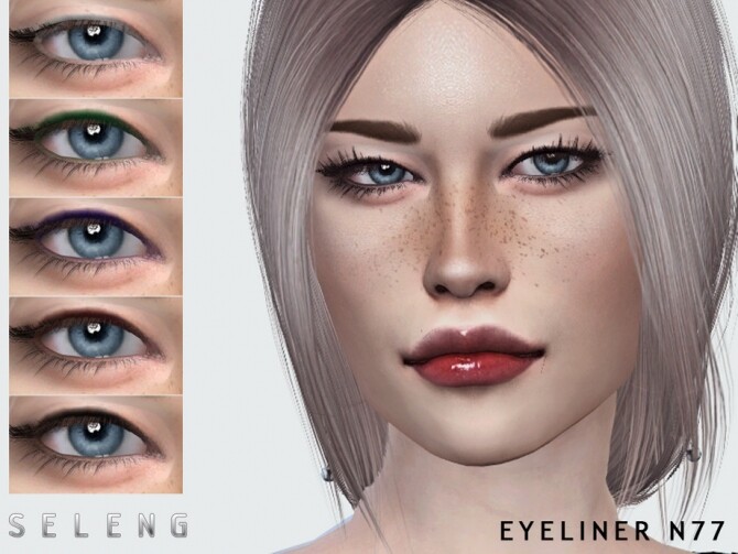 Sims 4 Eyeliner N77 by Seleng at TSR