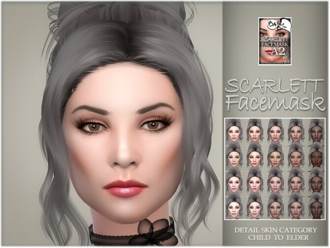 Sims 4 Scarlett facemask by BAkalia at TSR