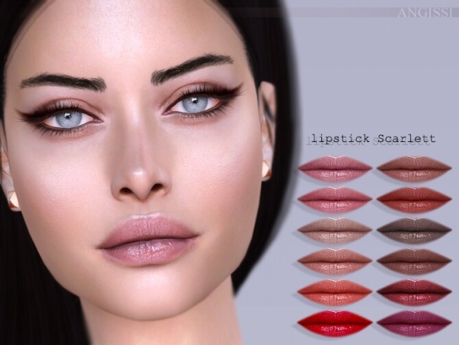 Sims 4 Scarlett lipstick by ANGISSI at TSR