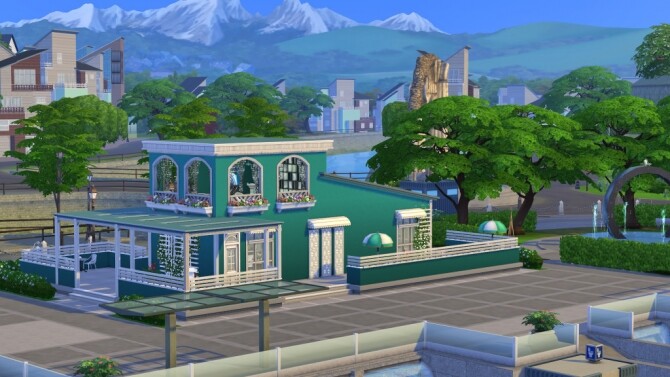Sims 4 Redesign of the Her n Hedgehog cafe by fatalist at ihelensims