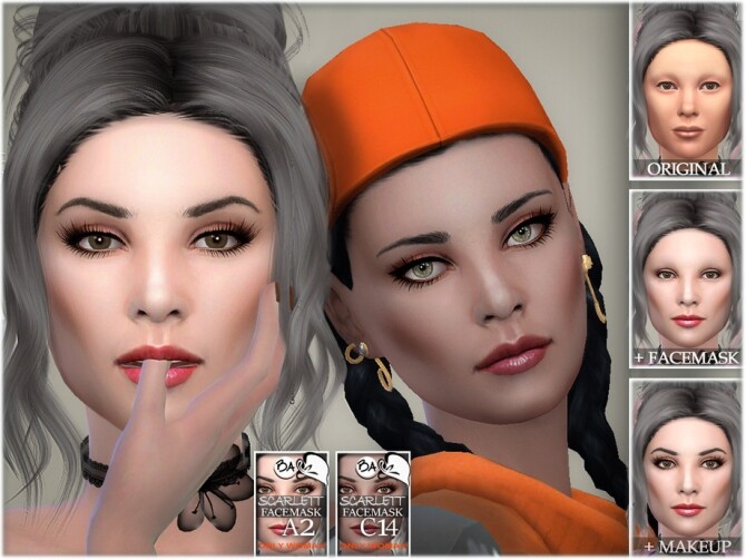 Sims 4 Scarlett facemask by BAkalia at TSR