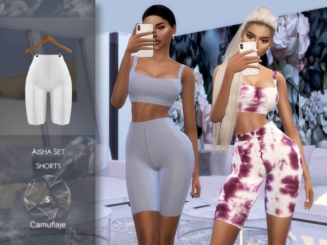 Sims 4 Aisha Shorts by Camuflaje at TSR